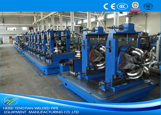 Flattening Welded Tube Mill 8mm , Friction Saw Industrial Tube Mills
